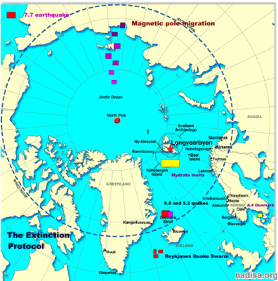 Землетрясение на Южном и Северном полюсе