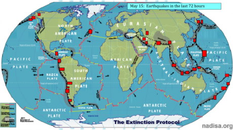 Серию землетрясений пережила планета в последние 72 часа