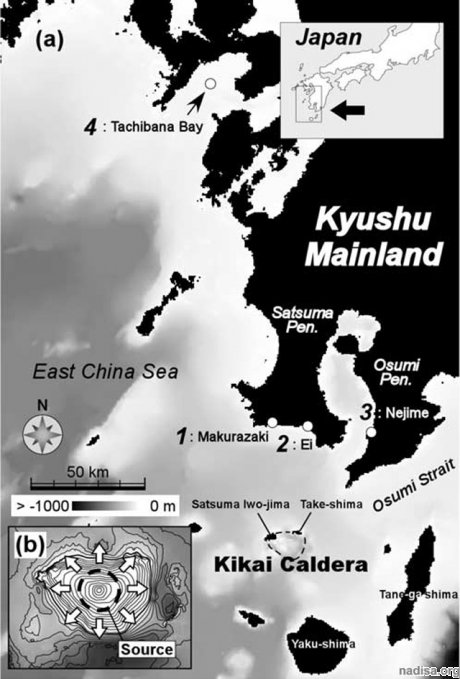 На японском вулкане Кикаи обнаружены признаки активности