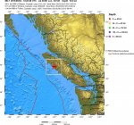 Землетрясение магнитудой 5,7 произошло у берегов Канады