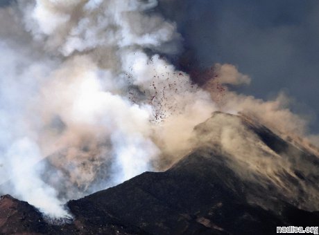 Октябрьское извержение вулкана Этна: уникальные кадры