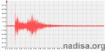Сеймограмма землетрясения в Якутии 14.02.2013, записанная нашим сейсмографом