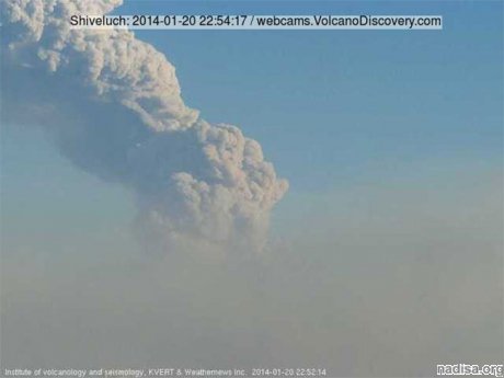 На камчатском вулкане Шивелуч отмечается всплеск активности