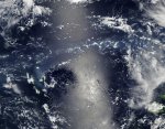 Вулканический смог над архипелагом Вануату