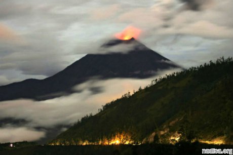 В Эквадоре разбушевался вулкан Тунгурауа