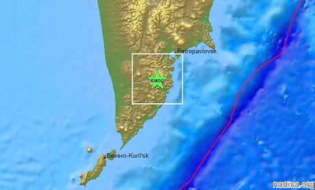 На Камчатке произошло землетрясение магнитудой 5,7