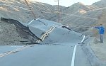 Vasquez Canyon Road, California, suffers extensive distortion on a longer time frame