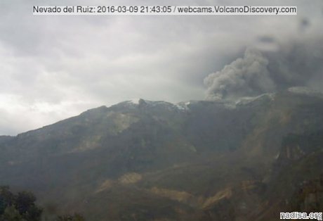 В Колумбии активизировался вулкан Невадо-дель-Руис