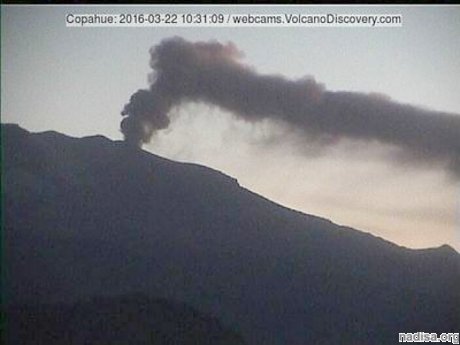 Чилийский вулкан Копахуэ продолжает «бунтовать»