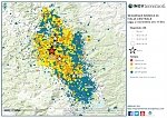 В Центральной Италии с 24 августа произошло 21,6 тысяч землетрясений