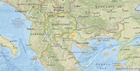 Землетрясение в Греции ощущалось в Македонии и Болгарии