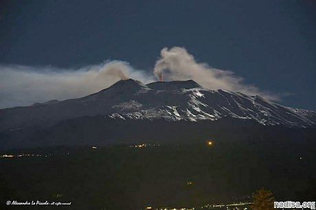Вулкан Этна вновь напоминает о себе