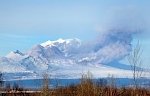 Камчатский вулкан Шивелуч посыпал пеплом поселок Ключи