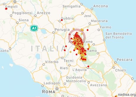 В центре Италии произошло очередное землетрясение