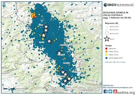 Центральная Италия: более 52 700 землетрясений произошло с 24 августа