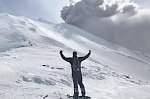Камчатский вулкан Камбальный в результате извержения изменил свой внешний вид