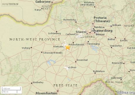 Редкое землетрясение магнитудой 5,2 произошло в Южной Африке