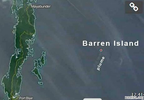 В Индии вновь извергается вулкан Баррен