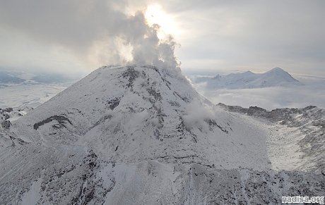 Камчатский вулкан Безымянный очнулся от сна длиной 4,5 года