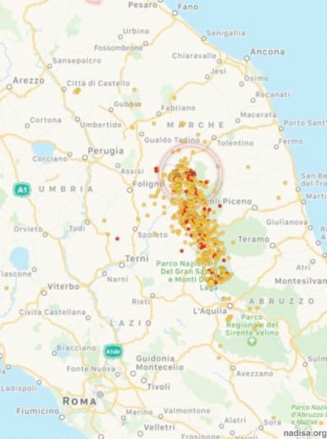 Страх из-за землетрясений вернулся в Центральную Италию