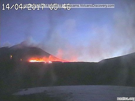 На вулкане Этна начался новый эруптивный эпизод