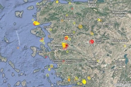 У берегов Турции произошло два землетрясения магнитудой 5,0 и 4,9