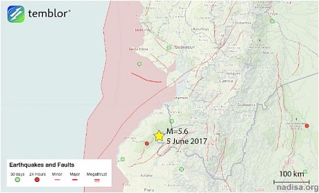 Перу «всколыхнуло» землетрясение магнитудой 5,6