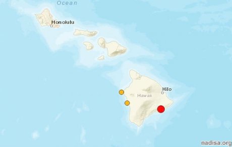 Землетрясение магнитудой 5,3 напугало жителей Гавайских островов