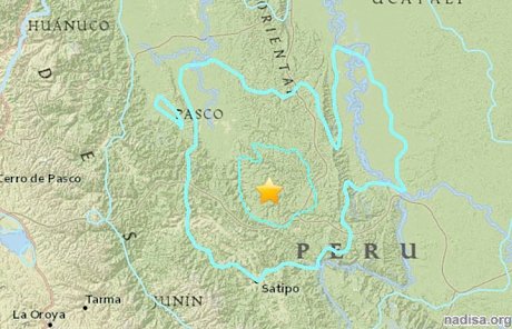 Мощное землетрясение вызвало панику в центральной части Перу