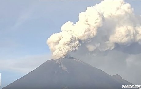 В Мексике «взорвался» вулкан Попокатепетль