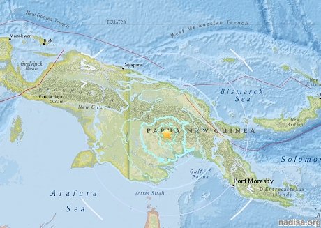 Продолжаются землетрясения в Папуа-Новой Гвинее