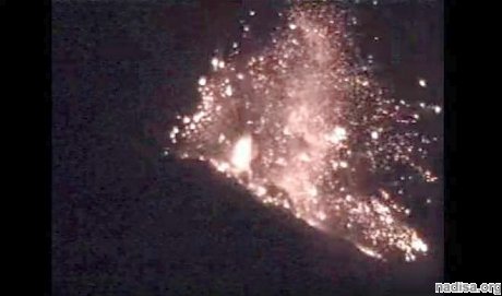 Итальянский вулкан Стромболи произвел мощный взрыв