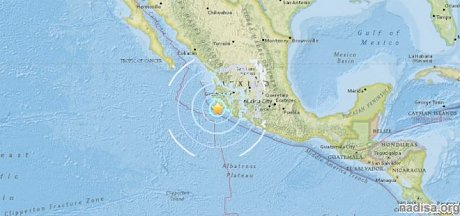 Землетрясение магнитудой 6 было ощутимым в Мексике