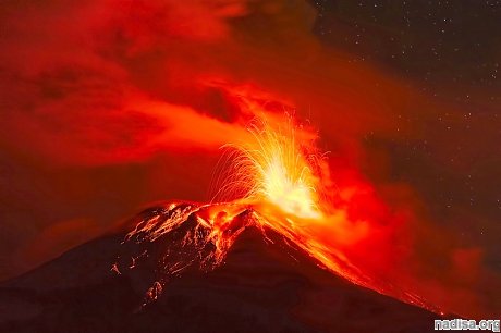 Определено точное время самого сильного извержения вулкана в истории