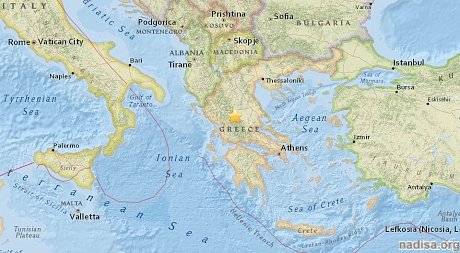 Землетрясение в Греции