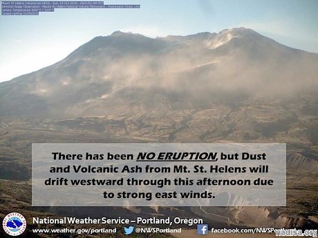 Появилось облако пепла над горой Сент-Хеленс. Вулкан готовится к извержению?