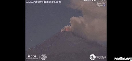 В Мексике «разъярился» вулкан Попокатепетль