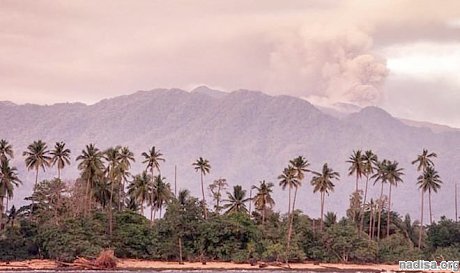 Вулкан Дуконо в Индонезии выбросил столб пепла на высоту 6 км