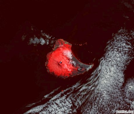 Спутники помогли обнаружить лавовое озеро на острове Сондерс