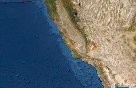 В двух американских штатах за сутки зафиксировали 578 землетрясений