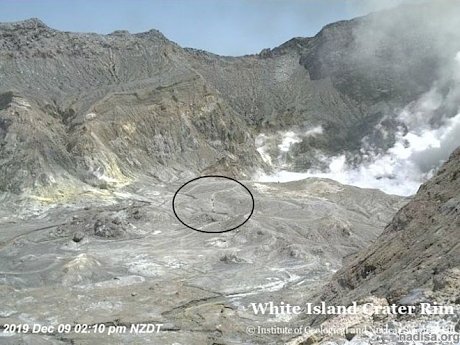 Извержение вулкана Уайт-Айленд в Новой Зеландии: погиб 1 человек, несколько пропали без вести