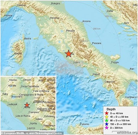 Землетрясение магнитудой 3,3 вызвало панику в Риме