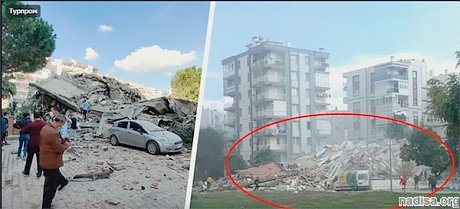 В Турции произошло землетрясение (видео обрушения здания, фото)
