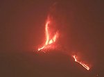 Violent lava fountains at Etna, ash rises up to 10 km (32 800 feet) a.s.l., Italy